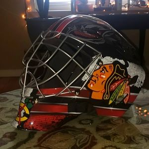 Chicago Blackhawks goalie mask